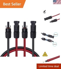 Certified 5Ft 12AWG Solar Panel Extension Cable for Off-Grid Installations