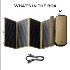4 Panel Solar Charger V2-Capture power anywhere to charge your gear.