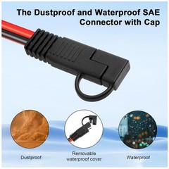High-Voltage Solar Panel Connector Cable 50FT