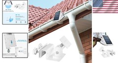 No Drill Adjustable Gutter Mount for Solar Panel Fits Most Fences and Gutters