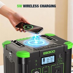 Portable Power Station 300W, 288Wh Lithium Battery, 60W Fast Charging, Up to …