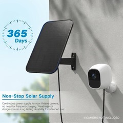 Solar Panel 3.2W 13ft Cable 360° Mount Micro USB USB-C for Arlo Essential XL