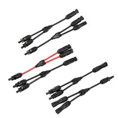 Parallel Connector 2-to-1 PV 1000V 30A Branch Adapter Cable For Combiner Box