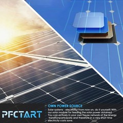 Solar Panel 200W 12V Monocrystalline High-Efficiency Module for RV Marine Home