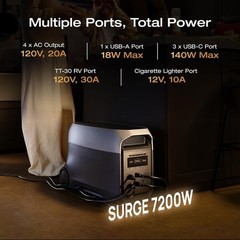 Delta 3 Ultra Power Station – Durable 3072Wh Solar Power for Home & Travel