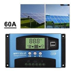 MPPT Solar Panel Regulator Charge Controller 12/24V 30A-100A Auto Focus Tracking