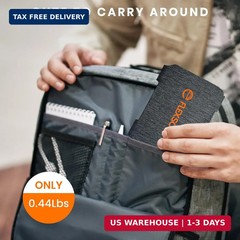 FlexSolar 10W Foldable Solar Panel Charger USB IP67 for Camping Hiking 4 Folds