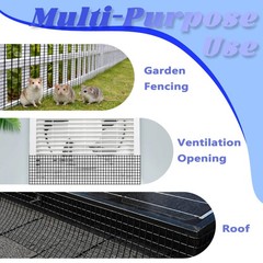 PROLEE Solar Panel Bird Guard with 100 Fastener Clips, 8 Inch x 100 FT Critte…