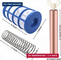 6 Pcs Copper Anode Replacement Kit Solar Pool Replacement Copper Anode,4.13 x 0.