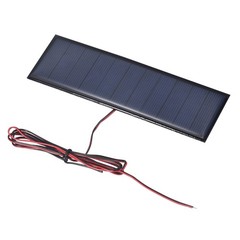 5V 0.825W 150mA Mini Solar Panels with Cable, 140 x 45mm