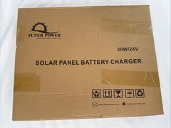 SUNER POWER 20W 24V Ultra Solar Battery Trickle Charger & Maintainer, New!