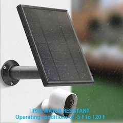 6W 6V Solar Panel Charging for Arlo Ultra/ Ultra 2/ Pro 3/ Pro 4/ Go 2/ PRO 5S