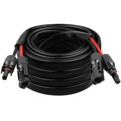 10AWG Solar Cable – 25FT Solar Panel Extension Cord 10 Gauge PV Wire with Flame