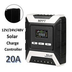 20-60A MPPT Solar Charge Controller Charger 12V/24V/48V with Color LCD Display