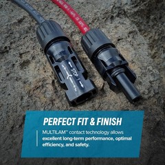 100 ft 10 AWG Solar Panel Extension Cable MC4 Connectors