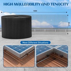 8inch x 100ft Solar Panel Bird Guard, Critter Guard for Solar Panels with 100…
