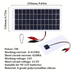 Portable Solar Panel Generator 5V 12V 18V For Outdoor Travel Camping Car RV