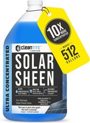 Solar Panel Cleaner Solar Sheen Makes 128 Gallons Super Concentrated Glass &