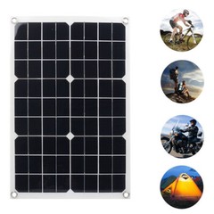 20W Flexible Solar Panel Battery Charger Motorhomes Boats Roof Car Camping 18V