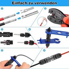 10/100PCS NEW Male Female Connector Set for DIY Solar Panel 30A Cable Waterproof