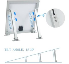 Universal Mount Brackets for Solar Panels up to 400W,Easy Mounting to Roof Rack