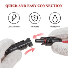 11Ft MHPOWOS Solar Panel Charge Cable Solar Connector to XT60 Adapter Connector