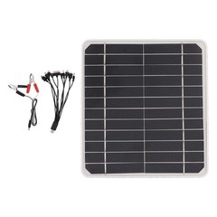 Compact 10W 12V Solar Panel Multi Functional For Camping And Travel Popular