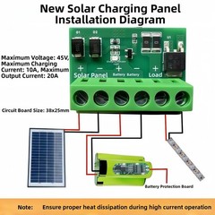 Solar Controller Street Light Board Street Lighting Max Charging Current 10A