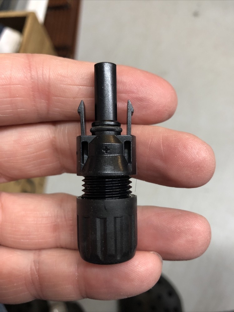 Type Mc4 Solar Panel Cable Connectors MC4, Qty: 100 Male(+) With Pins 10awg Wire