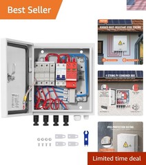 4 String Solar Combiner Box with Lightning Protection & Rating