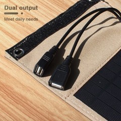 Outdoor Hiking Waterproof Solar panel 5V 7W Power Bank Solar Charger for Camping
