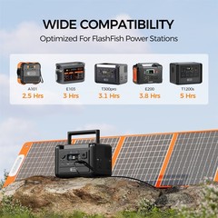 Flashfish T2000 Portable Power Station 1536Wh 2000W With 2*Solar Panel 100W 18V