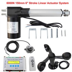 Complete Kits: Single Axis Solar Tracker – 6000N Linear Actuator +LCD Controller