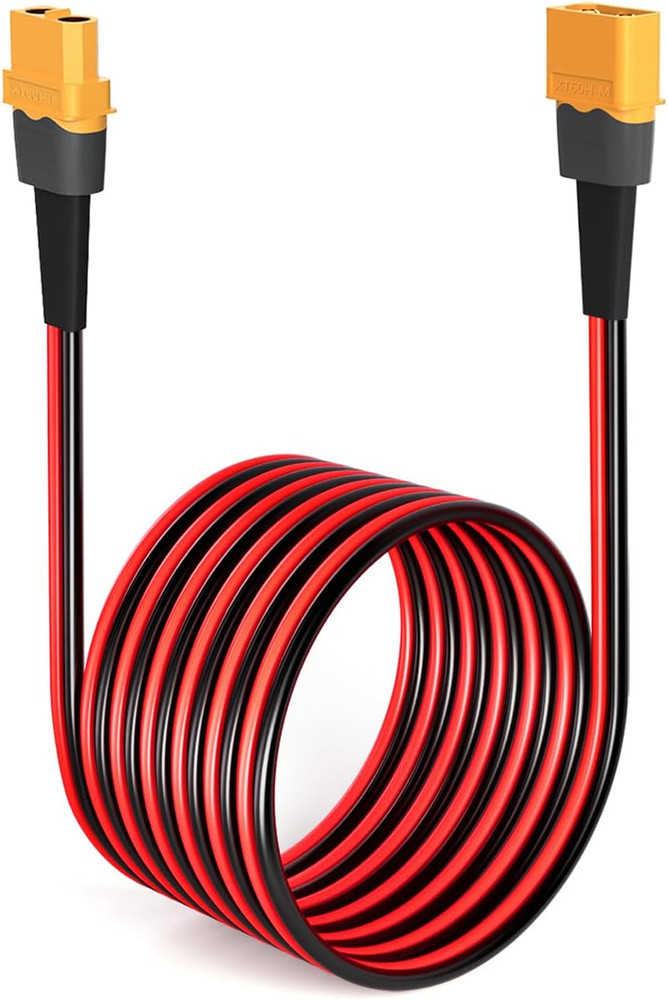 12AWG 75FT XT60 Extension Cable 2 6 10 20 35 50 75 100FT XT60 Female to Male Con