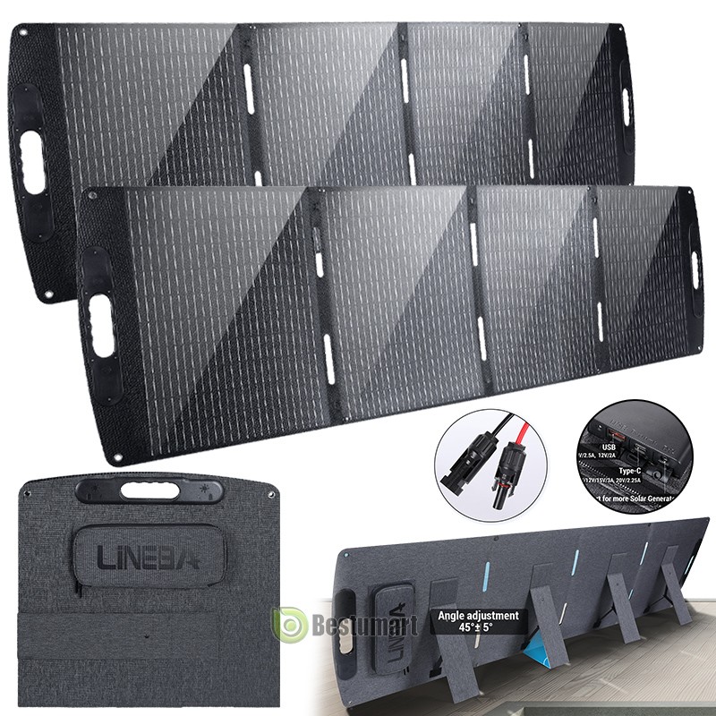 Portable Solar Panel Foldable Solar Charger 100W 200W 400W for Power Station RVs