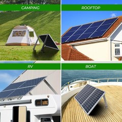 Adjustable Solar Panel Rack 14-27IN – Supports Up to 450W – Easy Mount