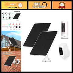 5W Solar Panel Charger for Ring Stick Up Cam, Wyze Battery Pro – 2 Pack, IP65 Wa