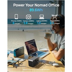 Dual USB-C & Dual USB-A Ports, 100W AC Outlets, LED Display