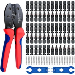 Solar Panel Connector Kit, 60PCS Crimper Tool Set