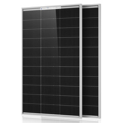 ECO-WORTHY 2Pcs 100 Watt Solar Panels Monocrystalline Solar Panel for 12V/24V Ba