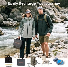 Flexsolar 100W Portable Solar Panels Chargers with PD3.0 USB-C,QC3.0 USB-A and
