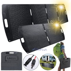 100W 200W Folding Mono Solar Panel 12V 18V Off-Grid for Camping Battery Home RV