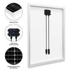 200 Watt 12V Outdoor Solar Panel Monocrystalline Solar Module for home Boat