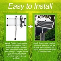 Fm123 Solar Panel Kitcompatible With Mighty Mule Automatic Gate Openers10 Watt