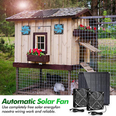 Solar Powered Fan, 30W Solar Fan, Solar Panel Fan kit, Solar Exhaust Fan, Suitab