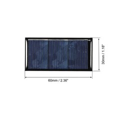 5Pack Mini Solar Panel Cell 1.5V 160mA 0.24W 60mm x 30mm