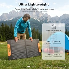 100 Watt Portable Flexible Foldable Solar Panels,Camping Essentials,20V ETFE