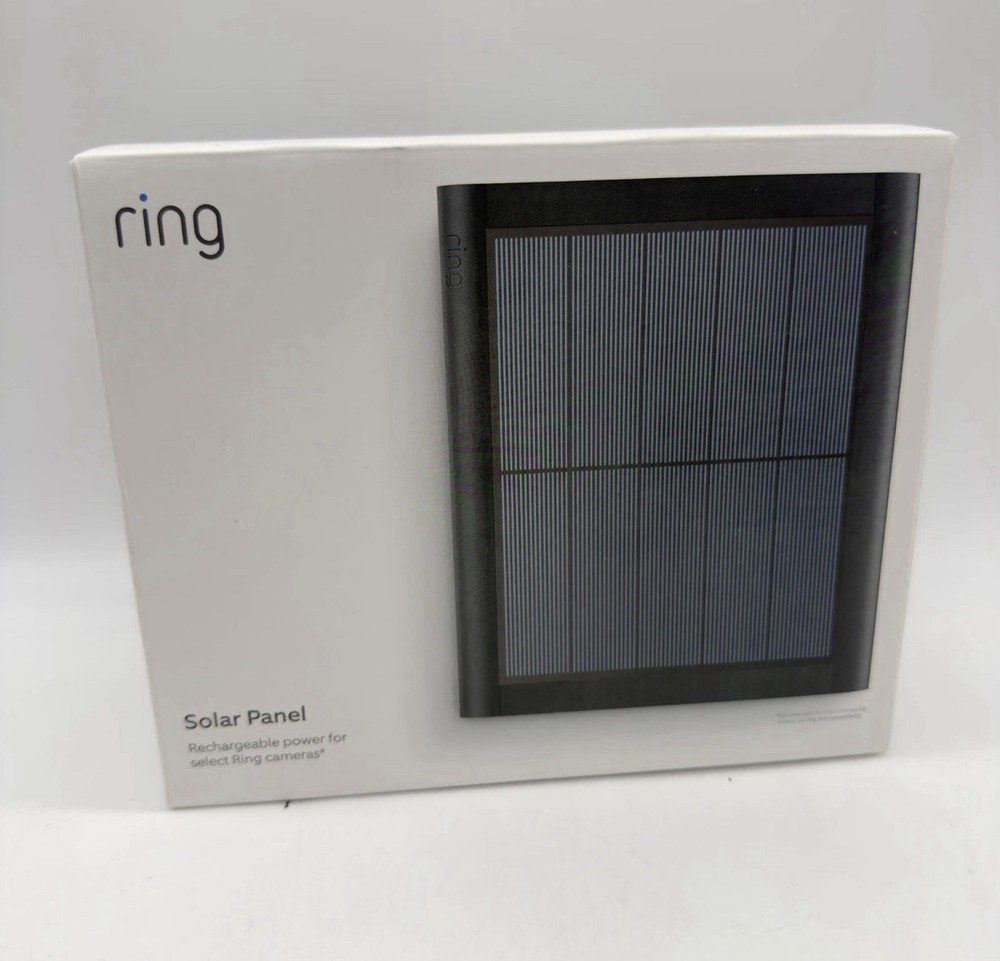 Ring 4W 2nd Generation Solar Panel for Select Ring Security Cameras – Black