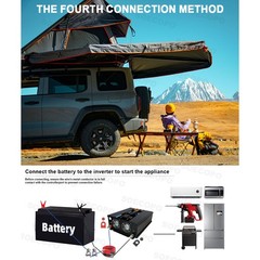 20000W Peak Solar System Kit 2pcs Flexible Panel DC12V/24V AC110V 220V Inverter