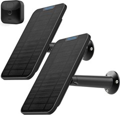 4W Solar Panel 2-Pack for Blink Cameras, Waterproof, 13ft Cable,
